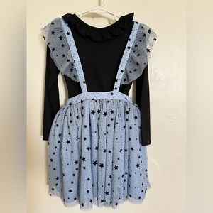 Pipa and Julie blue and black stars dress/jumper